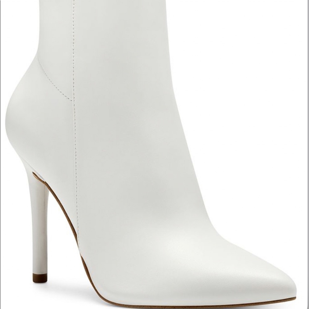Jessica Simpson white ankle boots.